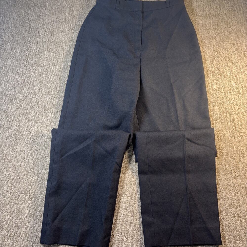 Tg 70s Bobbi Brooks High Rise Polyester Pants Women’s Black 26x30 Talon Zipper